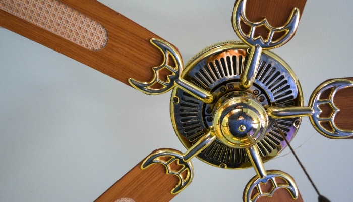 ceiling fan residential close up